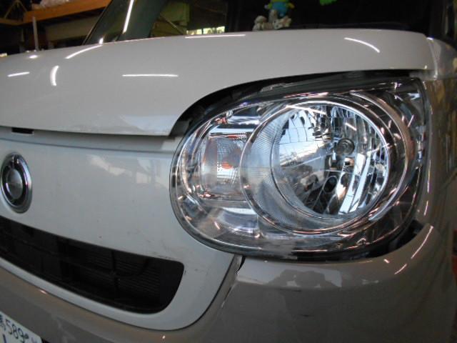 ダイハツ ムーヴキャンバス　フロント板金塗装　群馬県　前橋市　車の事ならタカミザワモータース