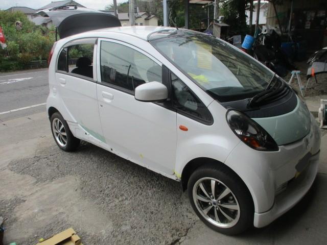 ミツビシ　i-MiEV　板金塗装　その３　群馬県　前橋市　車のことならタカミザワモータース