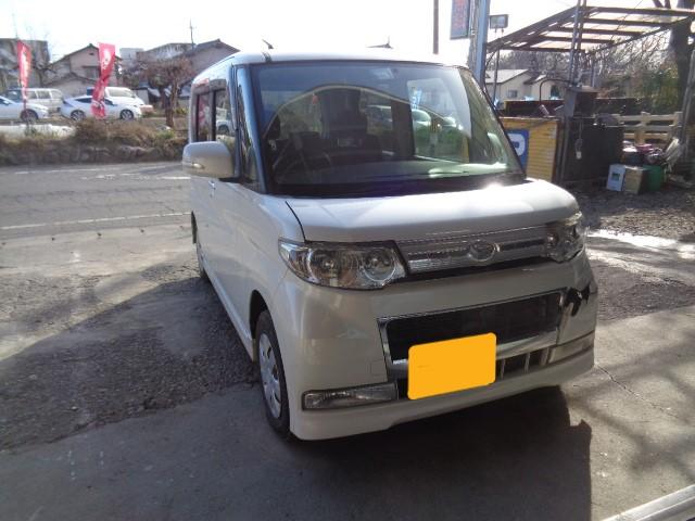 ダイハツ　タント　 鈑金塗装　［その1］　前橋市　群馬県　車の事なら高見沢モータース　板金　塗装　車検　整備　車両販売