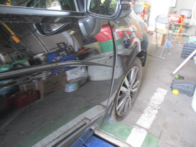 ホンダ　フィット　フロント　板金塗装　その1　群馬県　前橋市　車の事ならタカミザワモータース