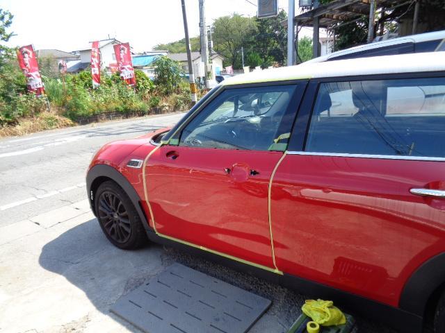 ＭＩＮＩ　鈑金・外装補強　［その3］　前橋市　群馬県　車の事なら高見沢モータース　板金　塗装　車検　整備　車両販売