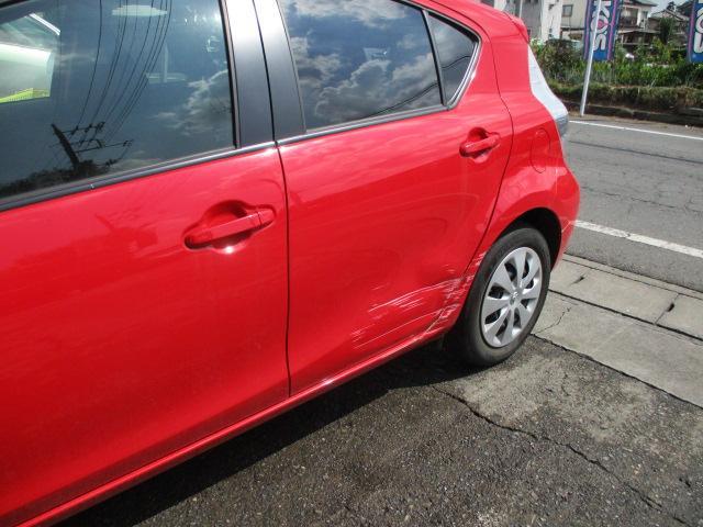 トヨタ　アクア　板金塗装　その１　群馬県　前橋市　車のことならタカミザワモータース