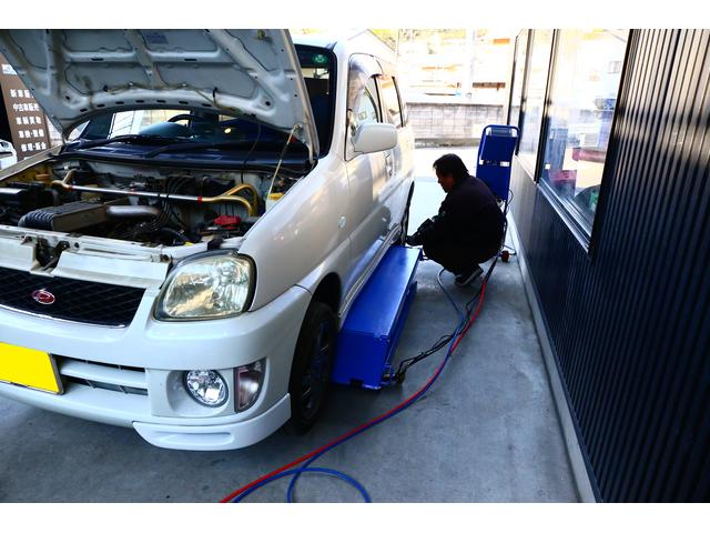 スバル　プレオ　車高調　持込み取り付け