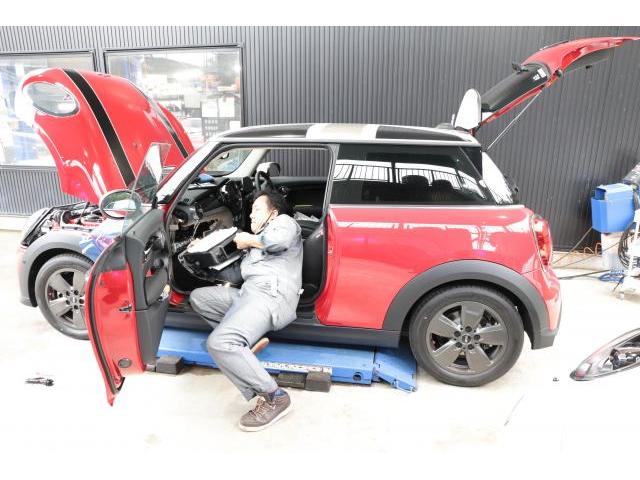 MINI　クーパーD　F56　持ち込み　ロック音取り付け　群馬県
