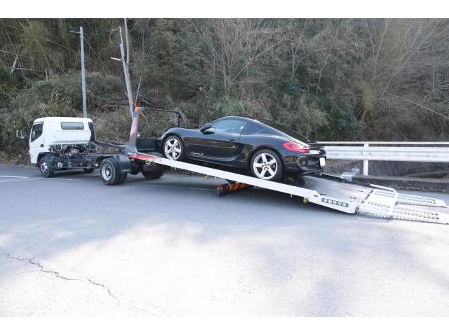 ポルシェ　ケイマン　S　車検完了　積載車でお引取り　自宅までお届け　承ります。