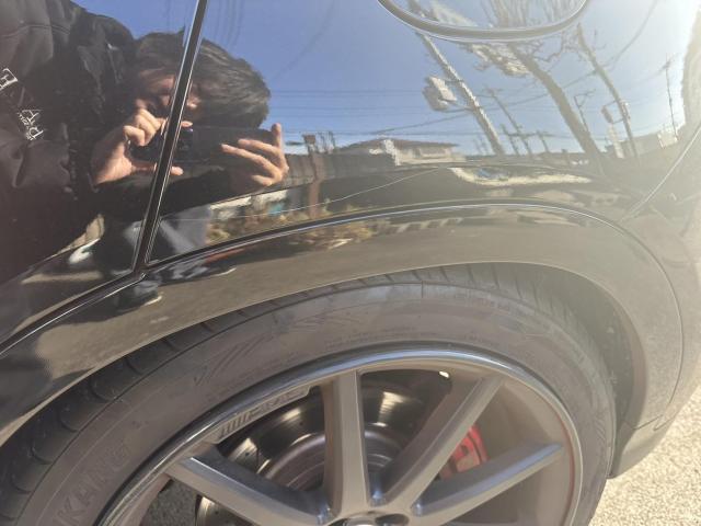 メルセデスベンツ　MercedesBenz　GLA　45　AMG　ヘッドライト　異常　ヘッドライト　フィルム　剥がし　鈑金　修理　群馬　高崎
