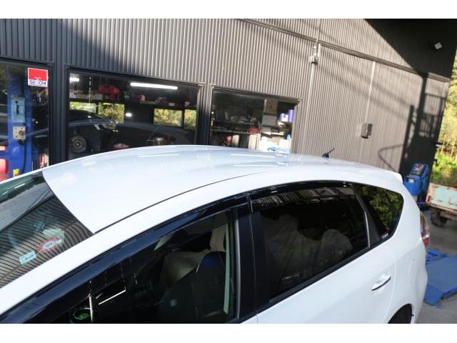 トヨタ　プリウスａ　1.8S　ZVW41W　雹　雹災　雹害　凹み　デントリペア　ボコボコ　凸凹　板金　鈑金　前橋　玉村　伊勢崎　高崎　藤岡　群馬　北関東　関東