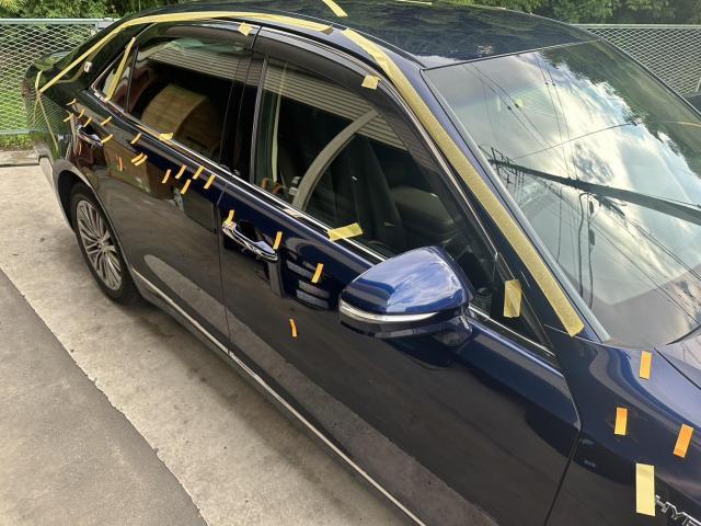 トヨタ　クラウン　AWS210　雹　雹災　雹害　凹み　デントリペア　ボコボコ　凸凹　板金　鈑金　前橋　玉村　伊勢崎　高崎　藤岡　群馬　北関東　関東