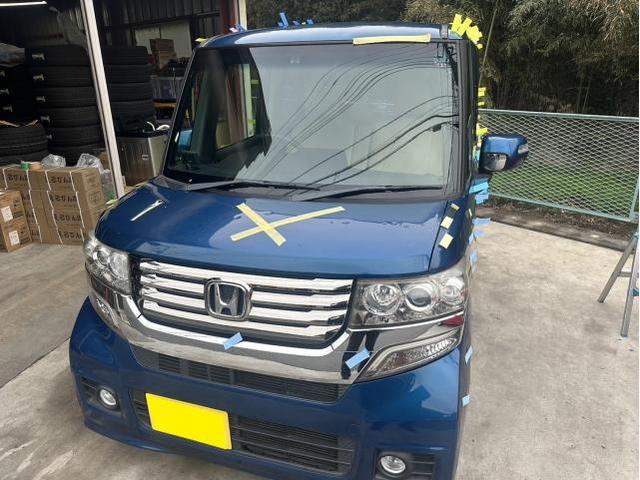 雹　キズ・へこみ直し入庫相談可能　ホンダ　N-BOX　デントリペア　絶賛作業中　　鈑金　国産車　輸入車　雹　前橋　玉村　伊勢崎　高崎　藤岡　群馬　兵庫　姫路　加古川　明石　神戸