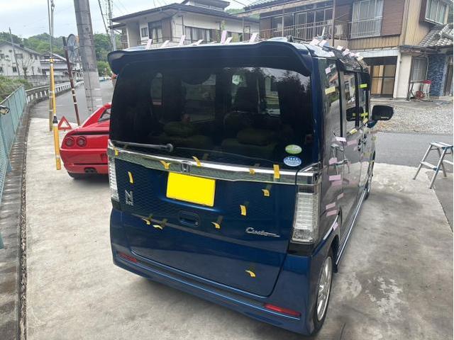 雹　キズ・へこみ直し入庫相談可能　ホンダ　N-BOX　デントリペア　絶賛作業中　　鈑金　国産車　輸入車　雹　前橋　玉村　伊勢崎　高崎　藤岡　群馬　兵庫　姫路　加古川　明石　神戸