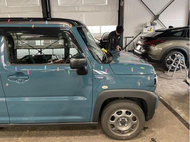 雹　キズ・へこみ直し入庫相談可能　スズキ　ハスラー　デントリペア　絶賛作業中　　鈑金　国産車　輸入車　雹　前橋　玉村　伊勢崎　高崎　藤岡　群馬　兵庫　姫路　加古川　明石　神戸