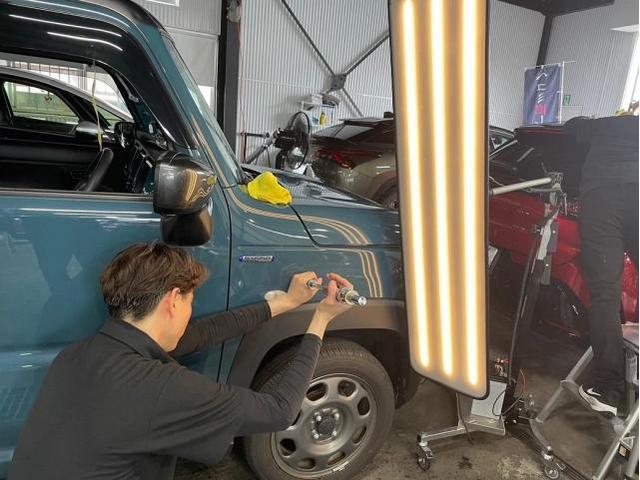 雹　キズ・へこみ直し入庫相談可能　スズキ　ハスラー　デントリペア　絶賛作業中　　鈑金　国産車　輸入車　雹　前橋　玉村　伊勢崎　高崎　藤岡　群馬　兵庫　姫路　加古川　明石　神戸