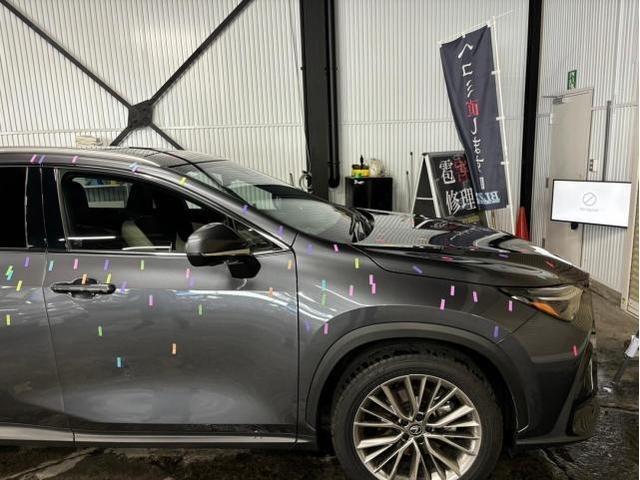 雹　キズ・へこみ直し入庫相談可能　レクサス　NX　デントリペア　絶賛作業中　板金　鈑金　国産車　輸入車　雹　前橋　玉村　伊勢崎　高崎　藤岡　群馬　兵庫　姫路　加古川　明石　神戸