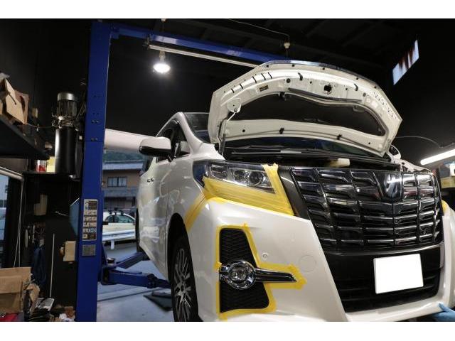 トヨタ　Toyota　アルファード　リアバンパー　交換　保険修理　フロントフォググリル　交換　自費　修理　群馬　高崎
