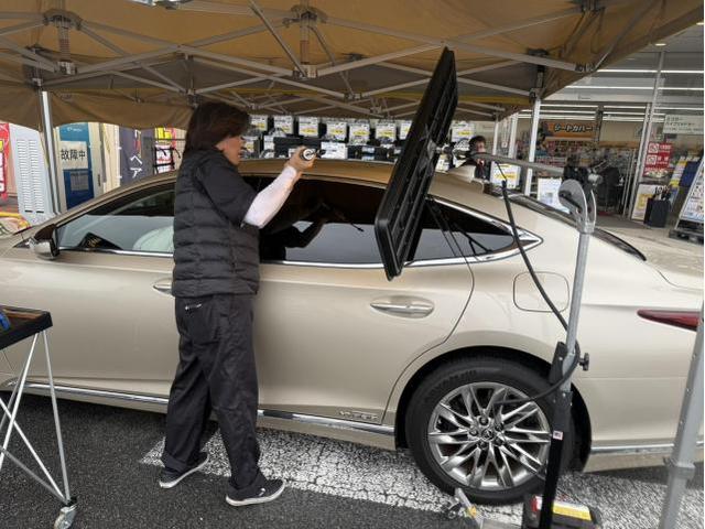 レクサス LS 500h オートアールズ 前橋みなみモール店 パワーモールフェス イベント デントリペア 鈑金修理 塗装 出店 キズ へこみ 国産車 輸入車 雹 群馬 高崎 前橋