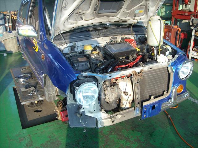 スバル　ヴィヴィオ　ビストロ　タイミングベルト＆ウォーターポンプ交換