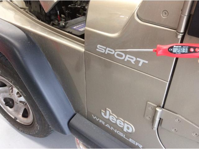 jeep　Wrangler　エアコンリフレッシュ（メンテナンス）　Snap-on PS134pro