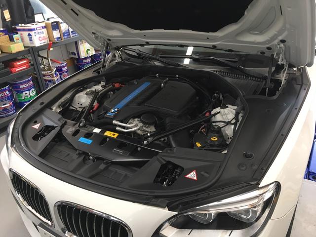 BMW activehybrid7 エンジンオイル オイルエレメント交換
