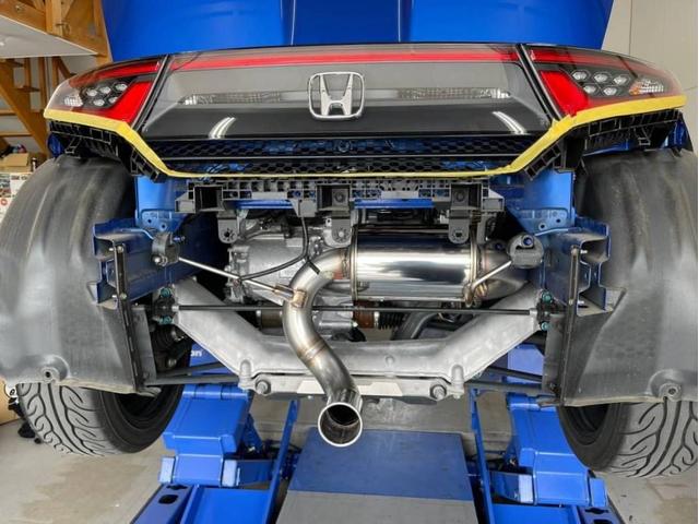 HONDA S660 SPOON SPORTS製 N1 MUFFLER KIT取付　ホンダ スプーンスポーツ 排気 パーツ取付 カスタム メンテナンス マフラー 吸排気 チューニング