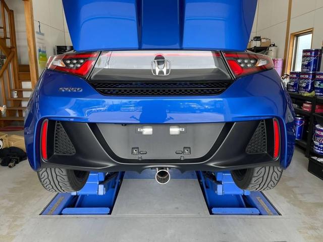 HONDA S660 SPOON SPORTS製 N1 MUFFLER KIT取付　ホンダ スプーンスポーツ 排気 パーツ取付 カスタム メンテナンス マフラー 吸排気 チューニング