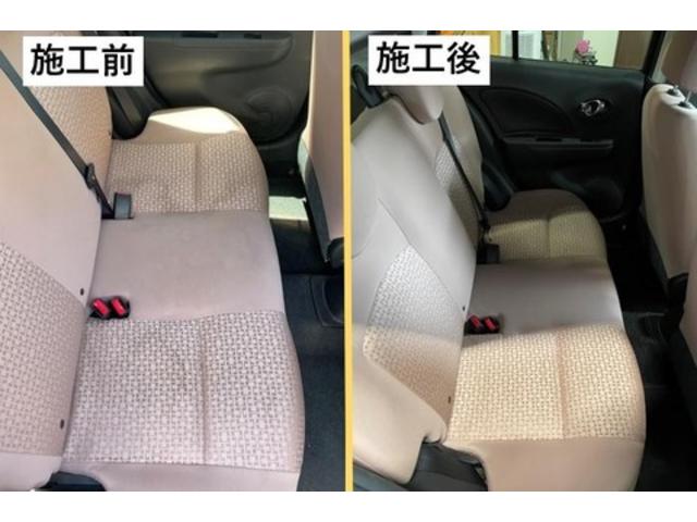 【作業メニュー：「車の室内クリーニング・シート洗浄　日産　マーチ（K13）　シートや車内の汚れを除去！】～栃木県鹿沼市・宇都宮市「ガレージ　シースワロー」～