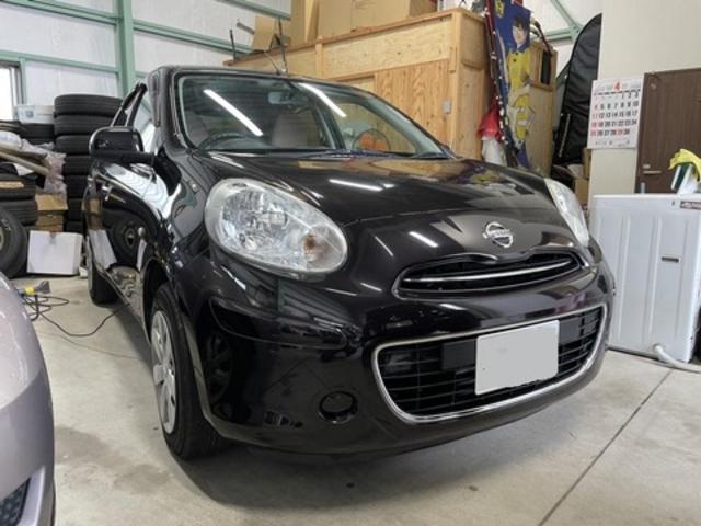 【作業メニュー：「車の室内クリーニング・シート洗浄　日産　マーチ（K13）　シートや車内の汚れを除去！】～栃木県鹿沼市・宇都宮市「ガレージ　シースワロー」～