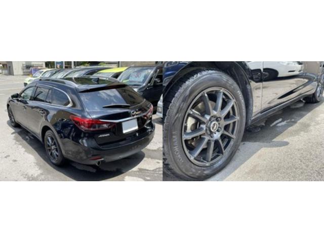 【作業メニュー：「車の鏡面磨き＆ポリマー加工・内装クリーニング施工」「マツダ　アテンザワゴン（GJ2FW）ブラック」】～栃木県宇都宮市・鹿沼市ガレージ　シースワロー～