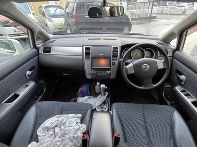 【「車検整備」日産　ティーダ（C11）パールホワイト　機関だけでなく内装・外装のメンテナンスも！】～【栃木県鹿沼市・宇都宮市「ガレージ　シースワロー」作業メニュー～