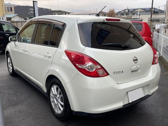 【「車検整備」日産　ティーダ（C11）パールホワイト　機関だけでなく内装・外装のメンテナンスも！】～【栃木県鹿沼市・宇都宮市「ガレージ　シースワロー」作業メニュー～