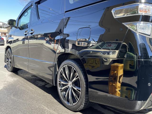 【作業メニュー：「車の鏡面磨き&ポリマー施工・内装クリーニング」トヨタ　ヴェルファイア（ANH20W）ブラック】～栃木県宇都宮市・鹿沼市ガレージ　シースワロー～