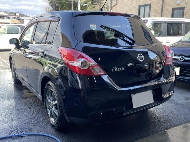 【「車検整備」日産　ティーダ（C11）15SプラスHDDナビSP　ブラック　機関だけでなく内外装のメンテナンスも！】～【栃木県鹿沼市・宇都宮市「ガレージ　シースワロー」作業メニュー～