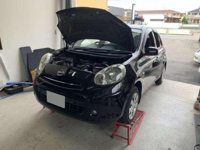 【作業メニュー：「車の鏡面磨き＆室内クリーニング」日産　マーチ（Ｋ13）ブラウン】～栃木県宇都宮市・鹿沼市ガレージ　シースワロー～