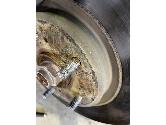 【作業メニュー：「アルミのナットが外れない。。最終手段でナット取り外し＆ハブボルト（クリップボルト）交換】～栃木県鹿沼市・宇都宮市「ガレージ　シースワロー」～