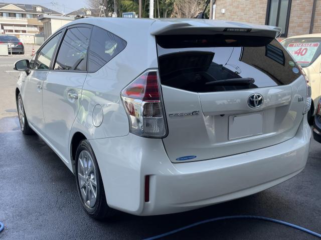 【「車検整備」トヨタ　プリウスα（ZVW41W）S　パールホワイト　機関だけでなく内外装のメンテナンスも！】～【栃木県鹿沼市・宇都宮市「ガレージ　シースワロー」作業メニュー～