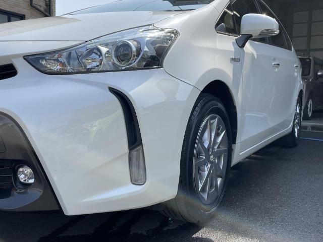 【「車検整備」トヨタ　プリウスα（ZVW41W）S　パールホワイト　機関だけでなく内外装のメンテナンスも！】～【栃木県鹿沼市・宇都宮市「ガレージ　シースワロー」作業メニュー～