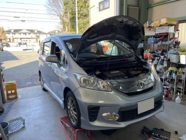 【作業メニュー：「外装の鏡面磨き・タイヤ＆オイル交換」ホンダ　フリードハイブリッド（GP3）】～栃木県宇都宮市・鹿沼市ガレージ　シースワロー～