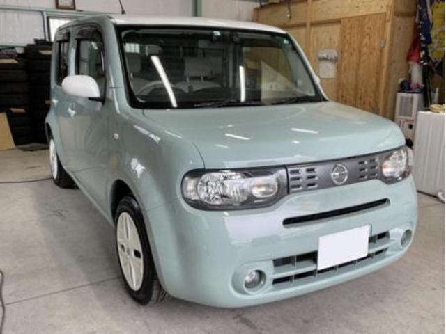 【作業メニュー：「オイル・タイヤ交換・塗料散布被害からのボディ改善！」日産　キューブ（Z12）】～栃木県宇都宮市・鹿沼市ガレージ　シースワロー～