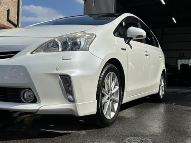 【作業メニュー:「外装の鏡面磨き・内装クリーニング」トヨタ プリウスアルファ(ZVW41)】~栃木県宇都宮市・鹿沼市ガレージ シースワロー~