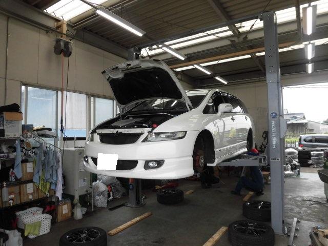 ホンダ　オデッセイ　車検　整備　点検　車検見積もりもお任せ下さい！つくば市・土浦市・牛久市・阿見町・笠間市・水戸市・守谷市・取手市・つくばみらい市・坂東市・常総市・石岡市・竜ケ崎市、他地域のお客様も大歓迎です！
