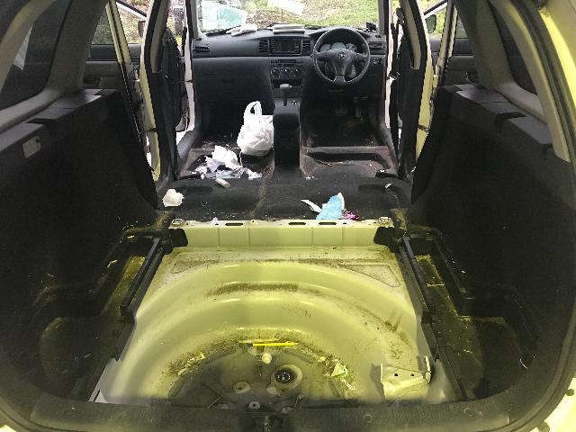 トヨタ カローラフィールダー NZE121 車内清掃 室内清掃 トヨタ カローラフィールダー NZE121 車内清掃 室内清掃