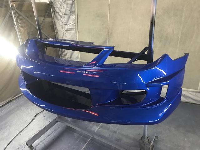 スバル　インプレッサ　WRX　群馬県　太田市　FRP　フロントバンパ　加工
チャージスピード　開口部　丈　詰め