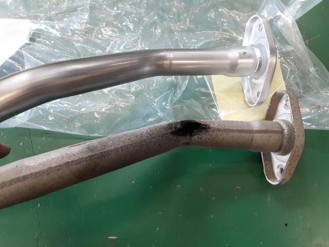 伊勢崎市からのお客様よりダイハツタント　マフラー交換　プラグ、イグニションコイル交換を承りました