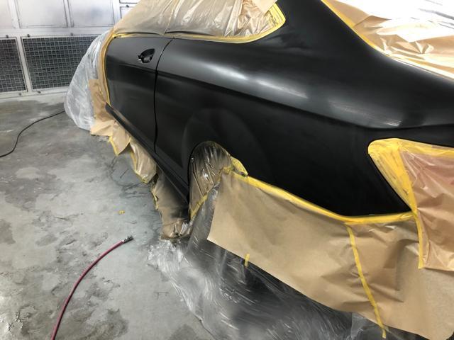 ベンツ  W204 Cクラス　クーペ　ドア凹み　鈑金塗装