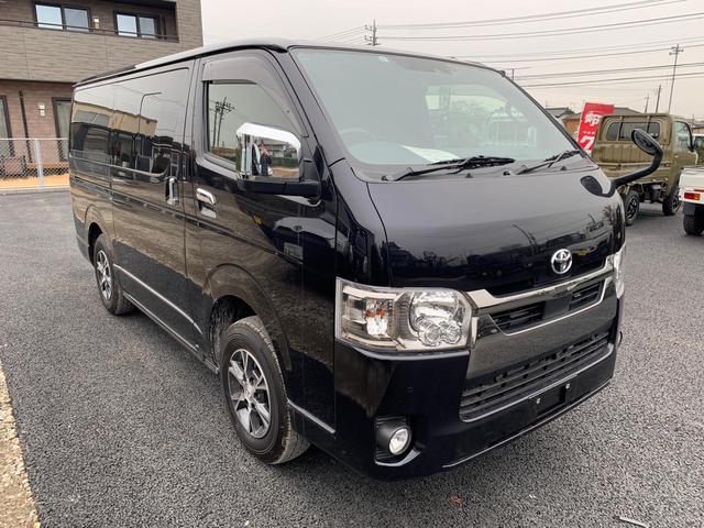 6型ハイエース　スーパーGL　ダークプライム　4WD　社外バンパー取付　常総市　守谷　つくばみらい　坂東　つくば　土浦　取手　千葉県　埼玉　LEDデイライト