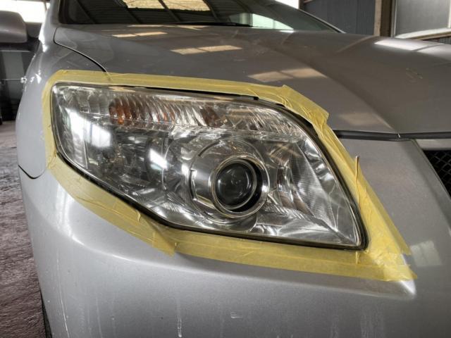 茨城県　常総市　トヨタ　カローラフィールダー　ヘッドライトクリーニング　スズキ　ニッサン　ダイハツ　スバル　フォルクスワーゲン　BMW　ベンツ