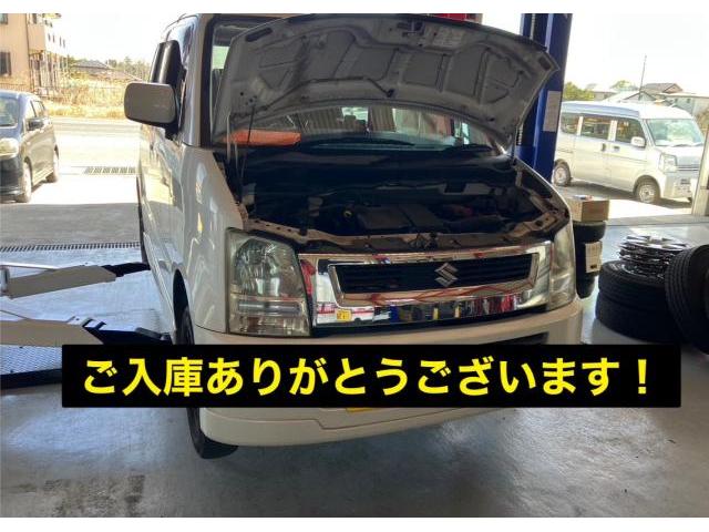 スズキ　MH２１　ワゴンR　車検整備実施　ラジエター交換　ドライブシャフト交換　ブレーキパッド交換