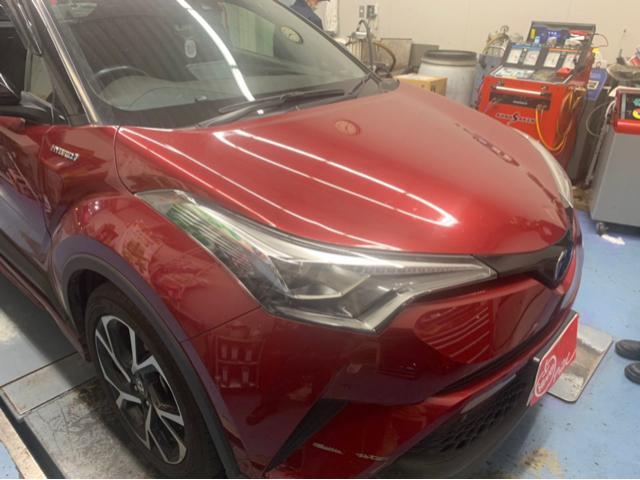 C-HR エンジンオイル交換　車検　修理　点検　整備　取付　中古車買取　中古車販売　成田市