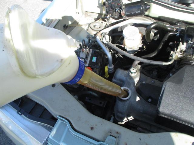 HE21Ｓ　ラパン　エンジンオイル交換　バッテリー交換　エアフィルター交換　当店車両販売時無料新品交換しています　エンジンルーム清掃　厚木市