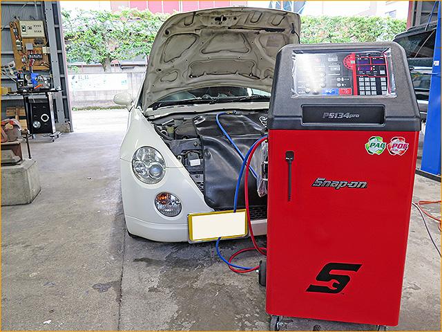 コペン  Snap-on PS134 エアコンフラッシング　バックリターン洗浄　埼玉
