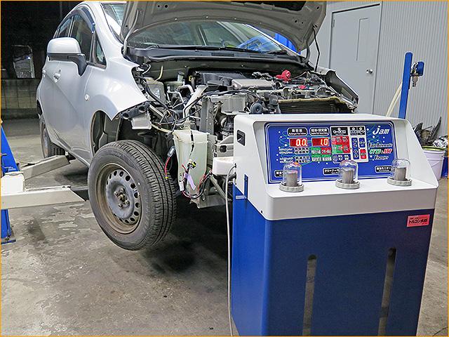 E12 ノート　CVTF圧送交換　トルコン太郎　埼玉